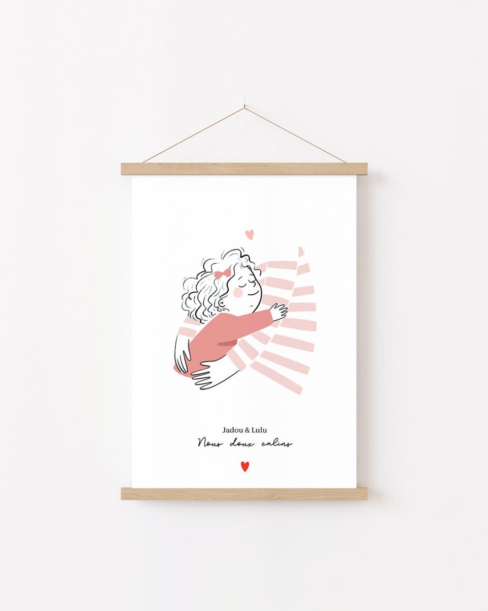 Affiche Câlins Nounou / Crèche - Atelier Vingt Huit