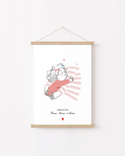 Affiche Câlins Nounou / Crèche - Atelier Vingt Huit