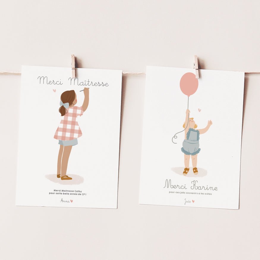 Affiche - Merci Crèche, Nounou - Atelier Vingt Huit