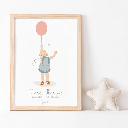 Affiche - Merci Crèche, Nounou - Atelier Vingt Huit