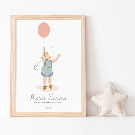 Affiche - Merci Crèche, Nounou - Atelier Vingt Huit