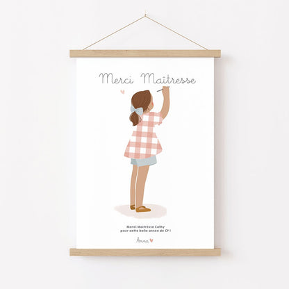 Affiche - Merci Maîtresse, Maître - Atelier Vingt Huit