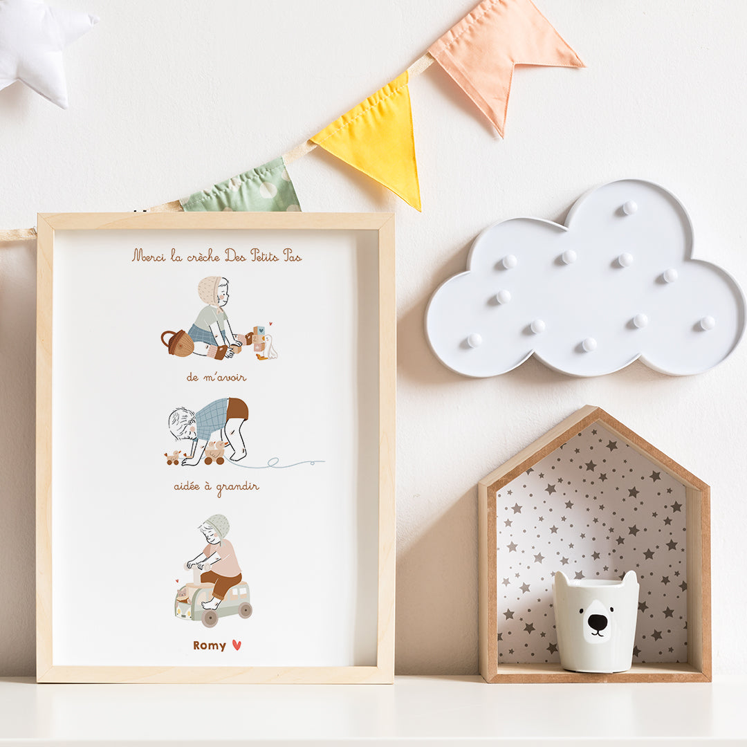 Affiche Merci Nounou / Crèche