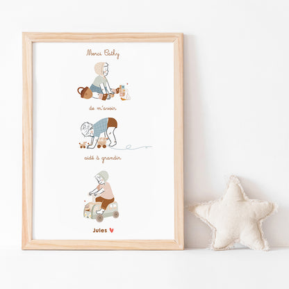 Affiche Merci Nounou / Crèche
