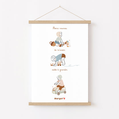 Affiche Merci Nounou / Crèche