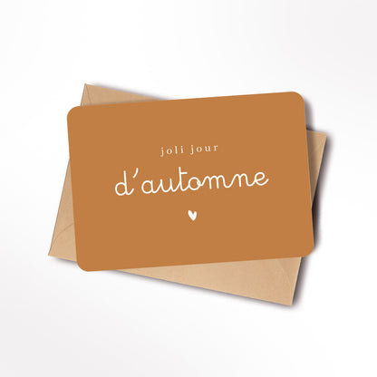 Carte Joli jour d'automne