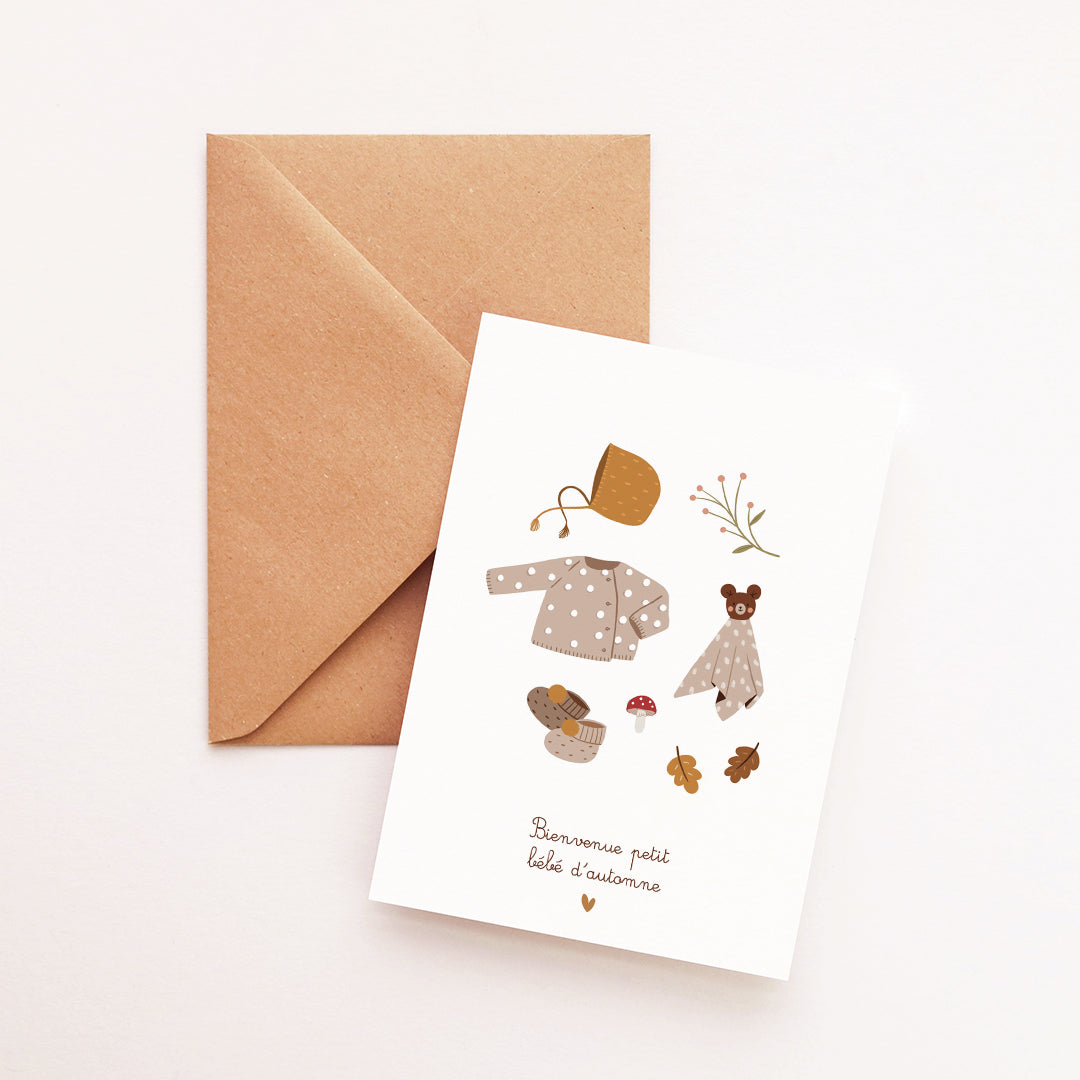 Carte Naissance automne