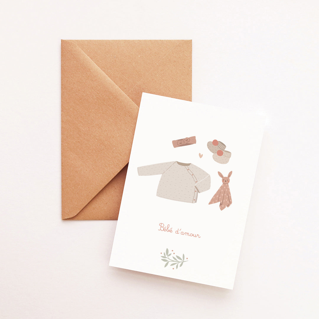 Carte Naissance petite fille