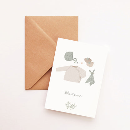 Carte Naissance petit garçon
