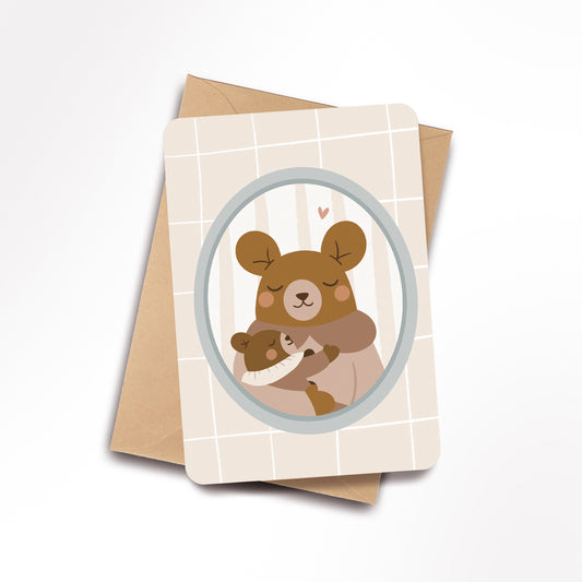 Carte Câlin oursons