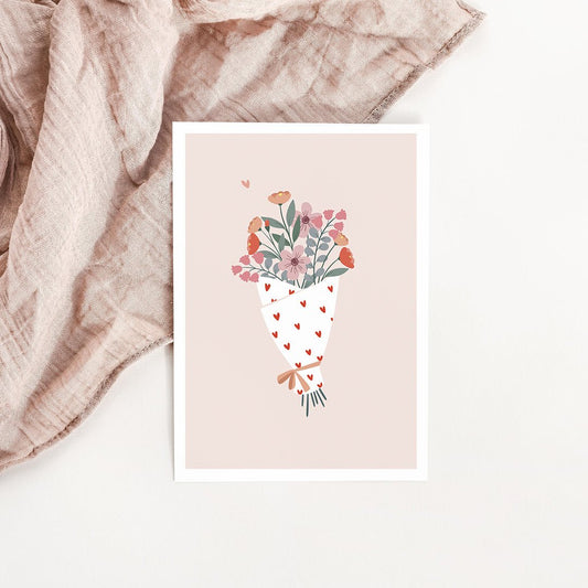 Carte Bouquet d'amour - Atelier Vingt Huit