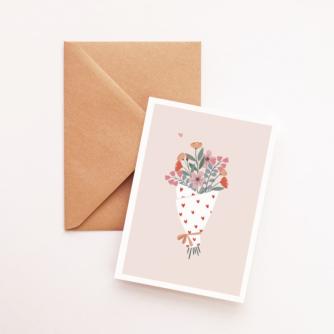 Carte Bouquet d'amour - Atelier Vingt Huit
