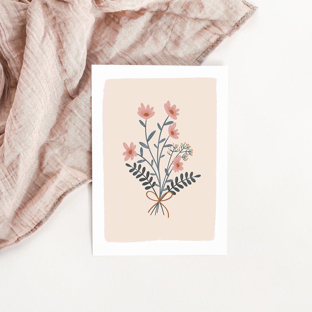 Carte Bouquet de fleurs - Atelier Vingt Huit