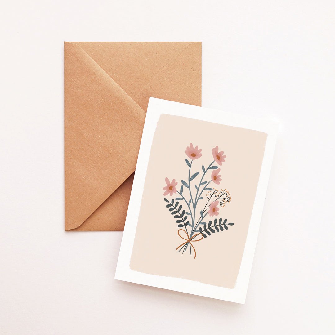 Carte Bouquet de fleurs - Atelier Vingt Huit