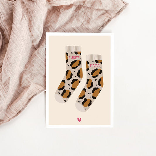 Carte Chaussettes graou ! - Atelier Vingt Huit