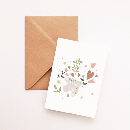 Carte Colombe douceur - Atelier Vingt Huit