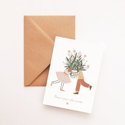 Carte Duo enfants - Merci pour cette belle année - Atelier Vingt Huit