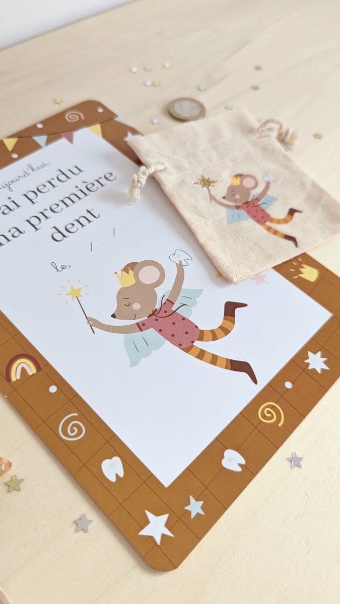 Carte étape - Fée des dents - Atelier Vingt Huit