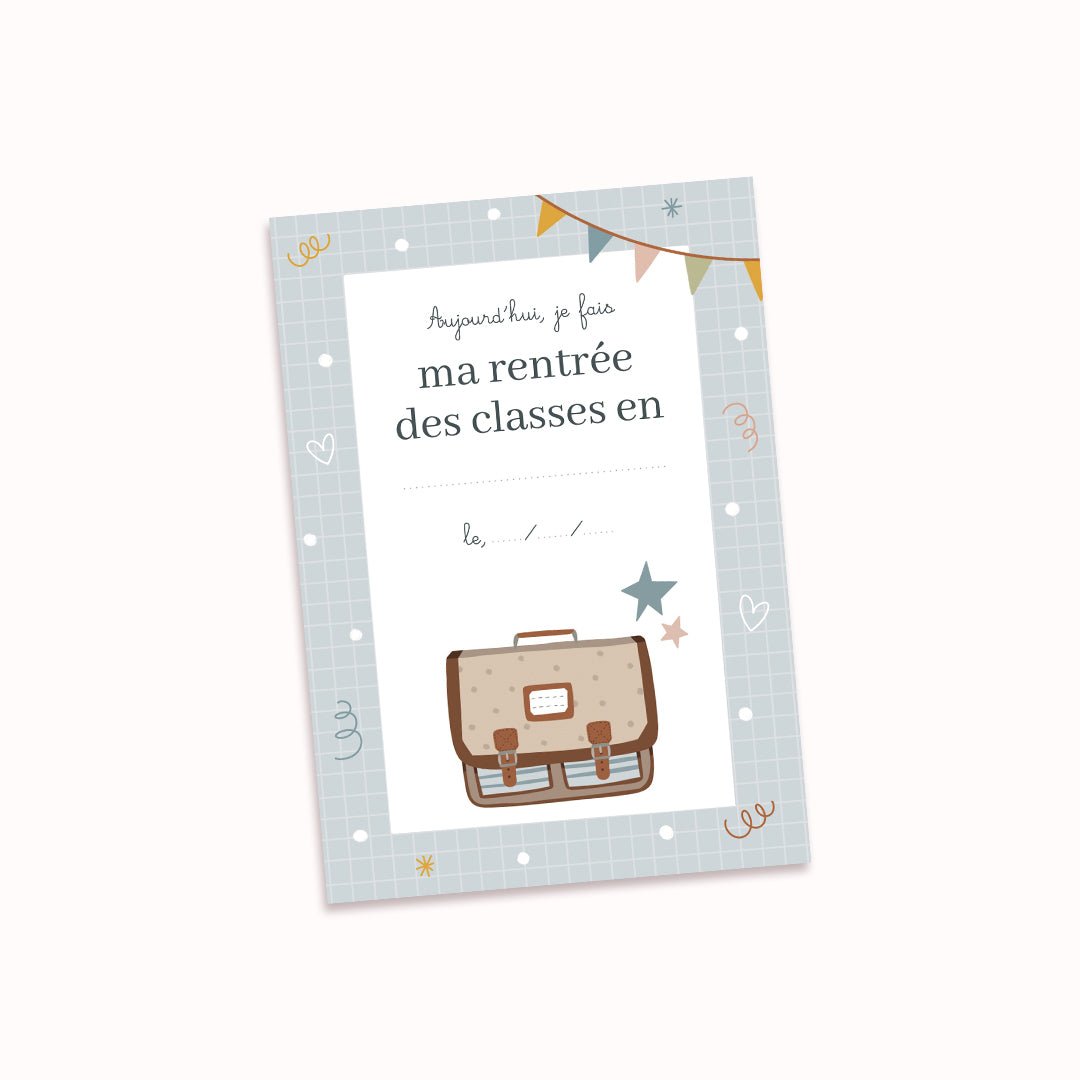 Carte étape - Ma rentrée des classes - Atelier Vingt Huit