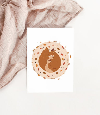 Carte Famille écureuils - Atelier Vingt Huit