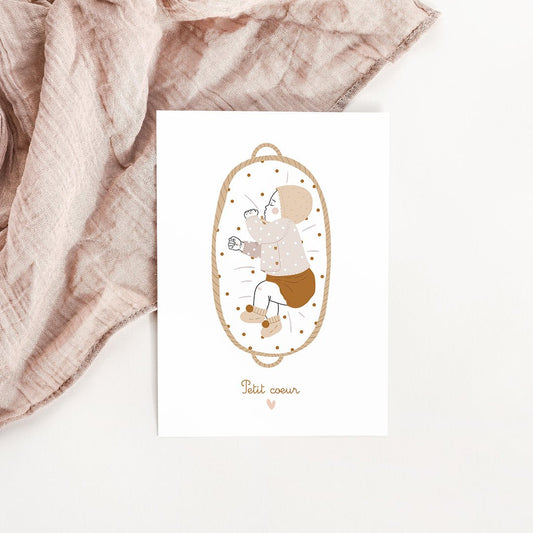 Carte Félicitation naissance bébé - Atelier Vingt Huit