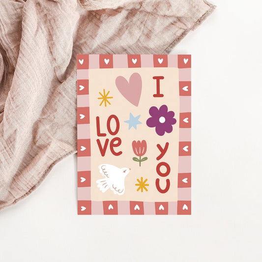 Carte I love you - Atelier Vingt Huit