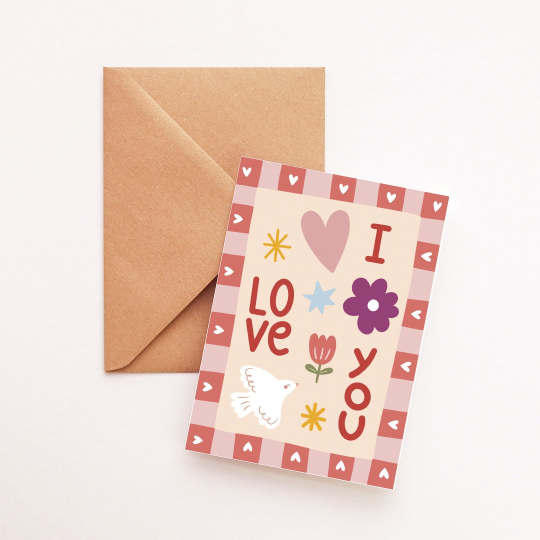 Carte I love you - Atelier Vingt Huit