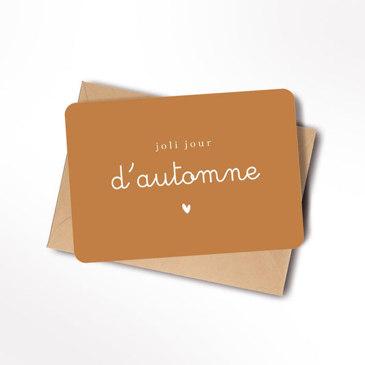 Carte Joli jour d'automne - Atelier Vingt Huit