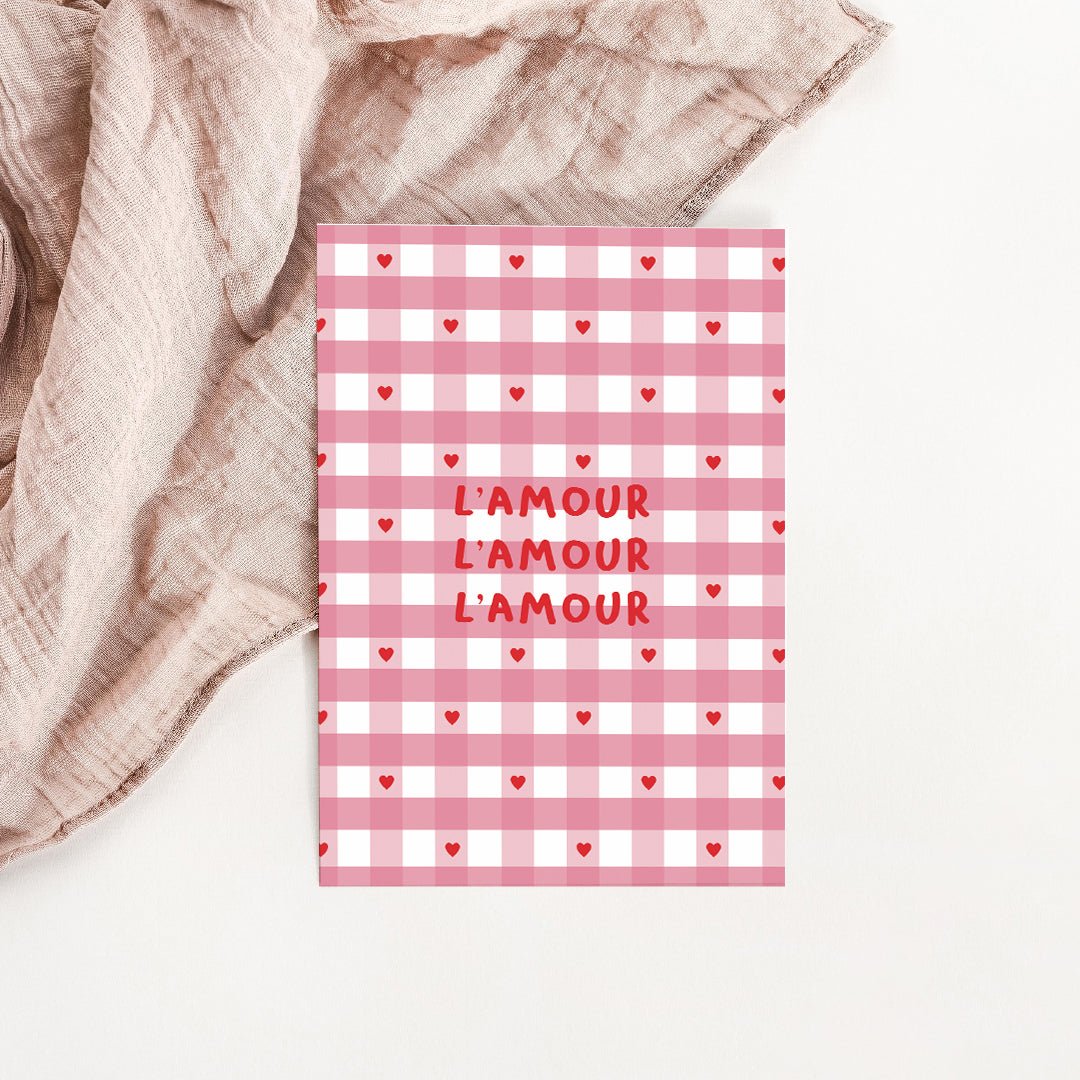 Carte L'amour l'amour - Atelier Vingt Huit