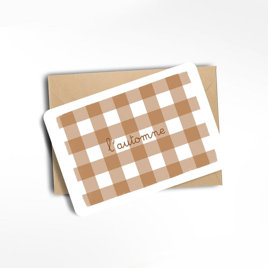 Carte L'automne vichy - Atelier Vingt Huit