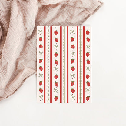 Carte Les petites fraises - Atelier Vingt Huit