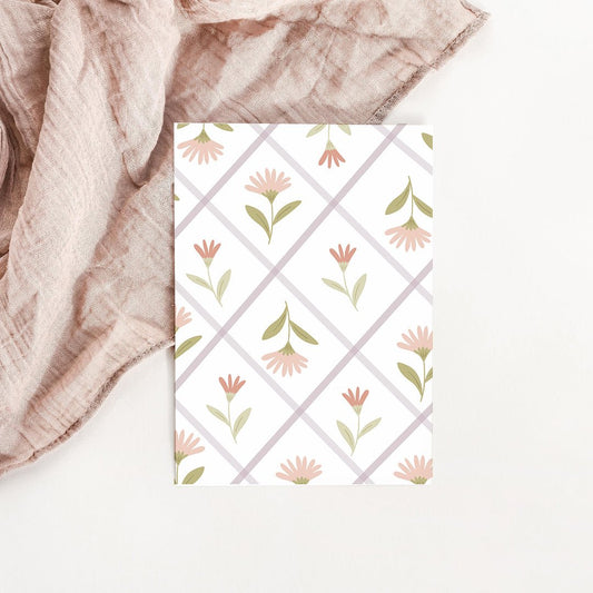 Carte Motif floral du printemps - Atelier Vingt Huit