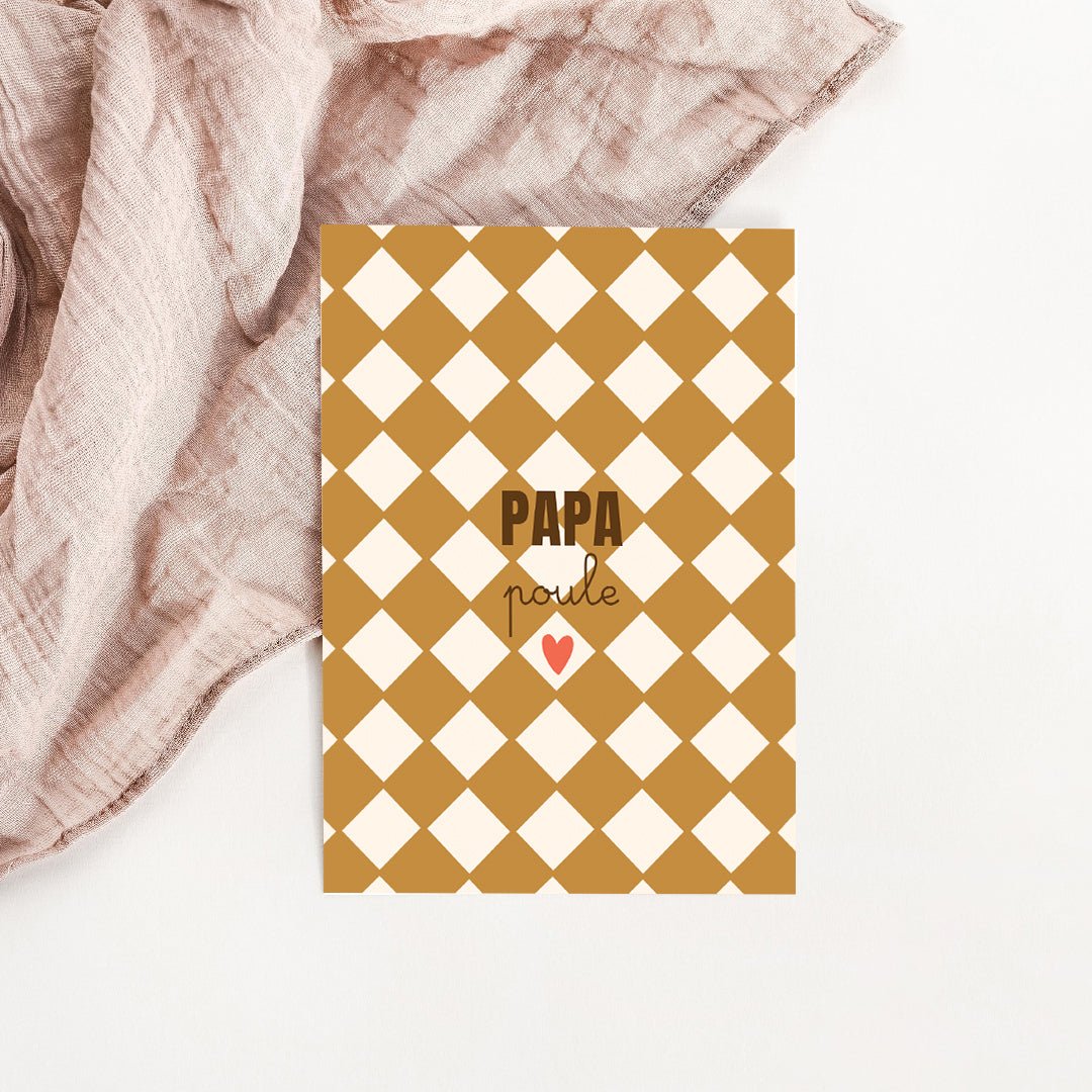 Carte Papa poule - Atelier Vingt Huit