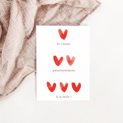 Carte Saint Valentin - Atelier Vingt Huit
