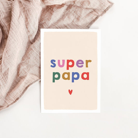 Carte Super papa - Atelier Vingt Huit