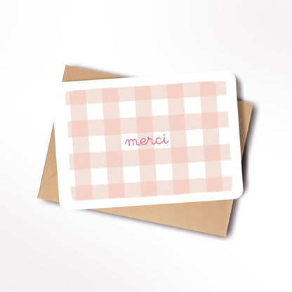 Carte Vichy Merci - Atelier Vingt Huit