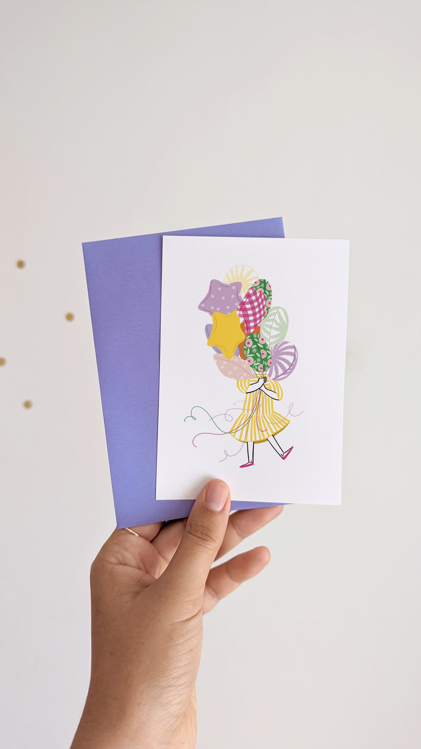 Carte La fille aux ballons