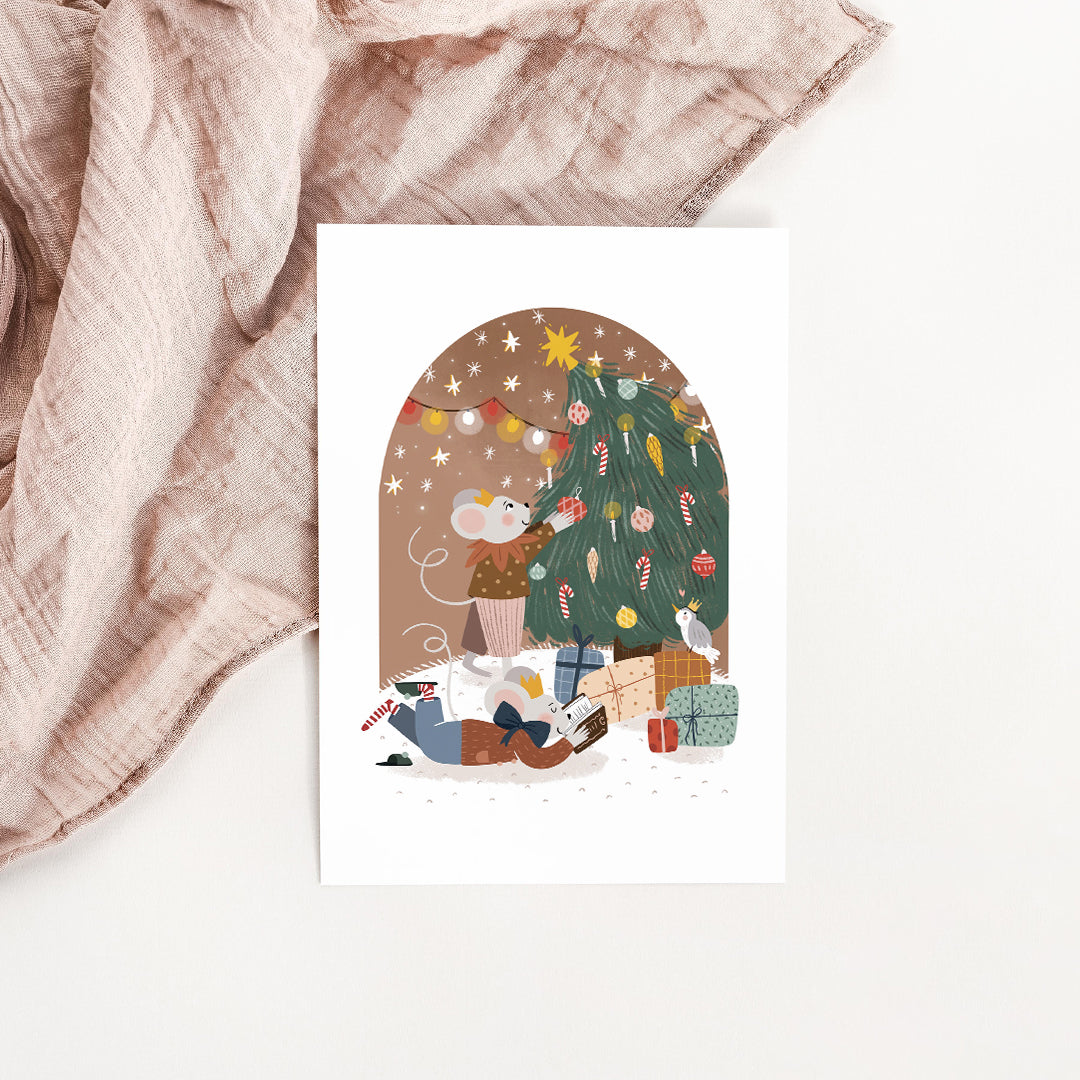 Illustration Petite Porte Magique / Fairy Door / Noël féerique