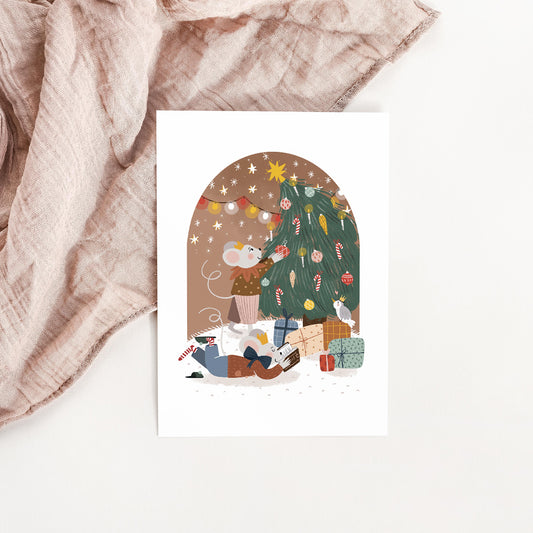Illustration Petite Porte Magique / Fairy Door / Noël féerique