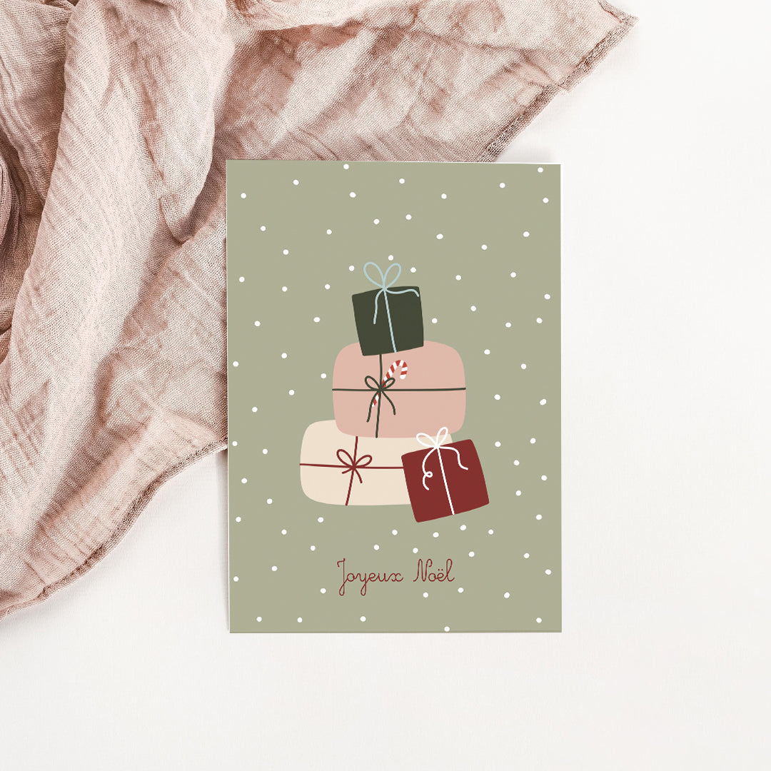 Carte Cadeaux Joyeux Noël