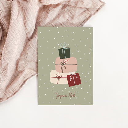 Carte Cadeaux Joyeux Noël