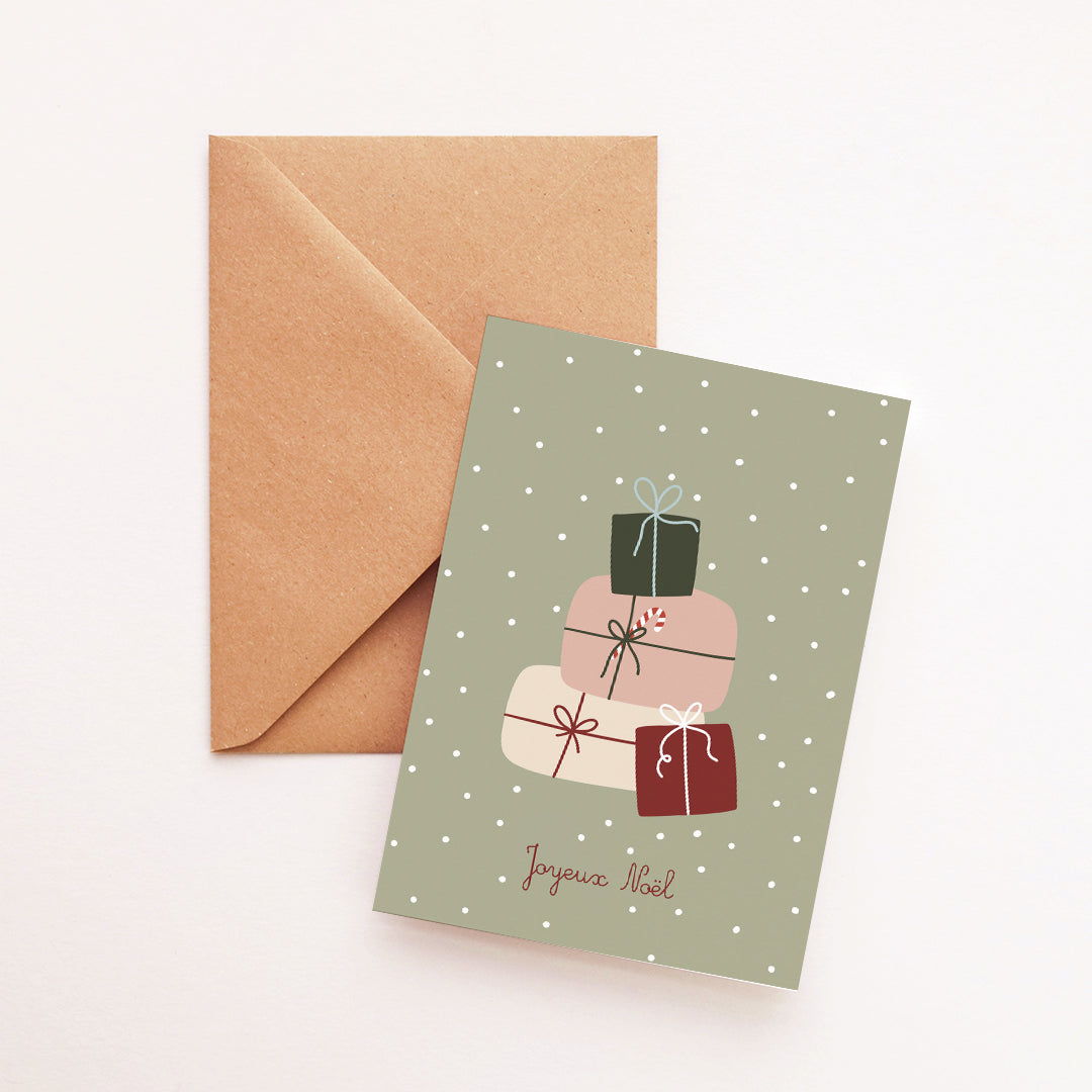 Carte Cadeaux Joyeux Noël