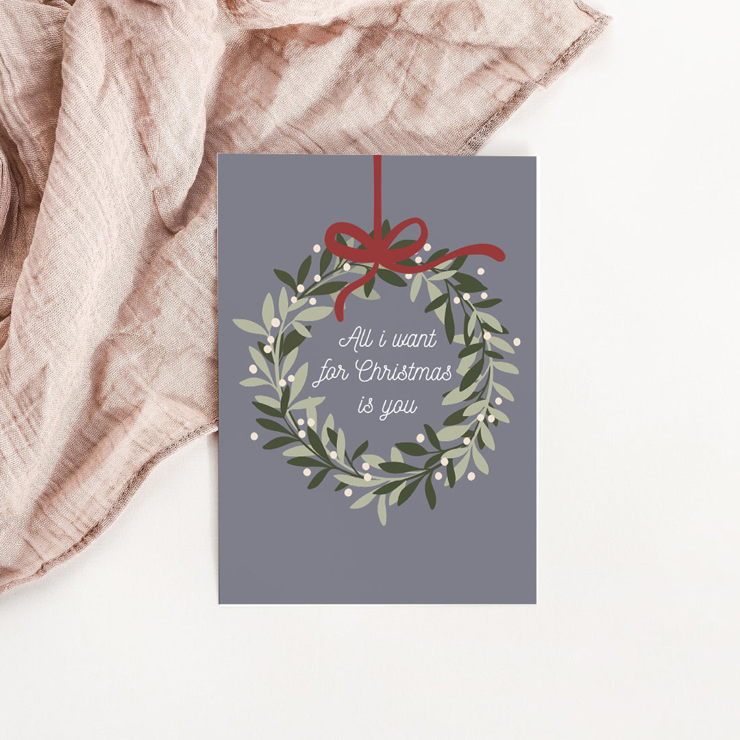 Carte All i want for Christmas