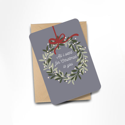 Carte All i want for Christmas