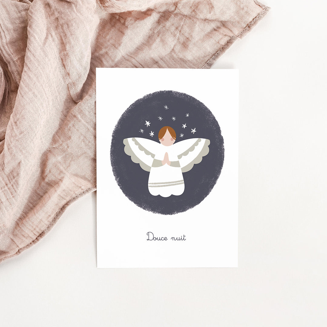 Carte Ange de Noël