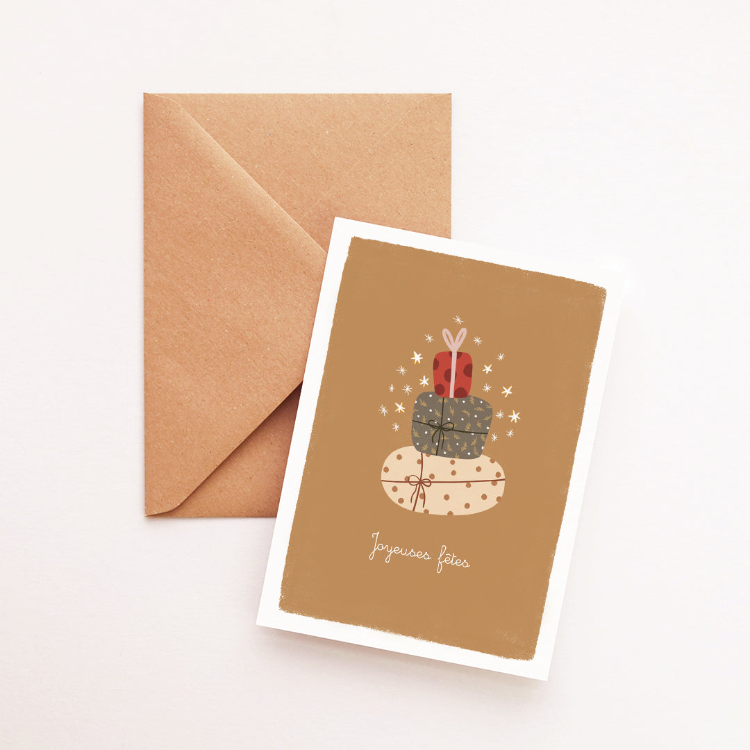Carte Cadeaux Joyeuses Fêtes