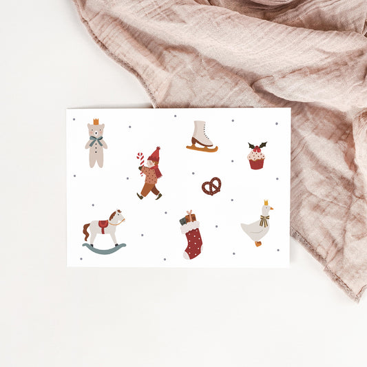 Carte Petits bonheurs de Noël