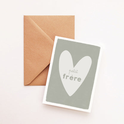 Carte Coeur Petit frère
