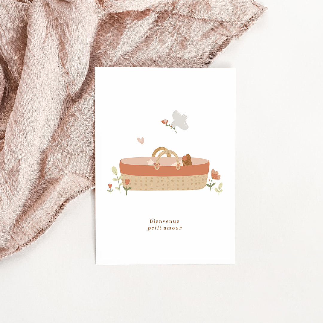 Carte Joli couffin fille
