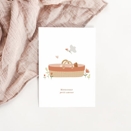 Carte Joli couffin fille